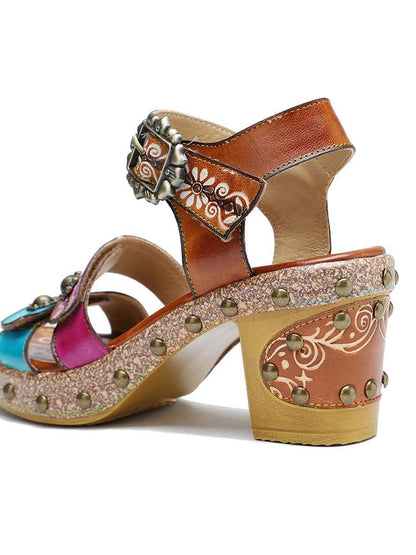 Velcro Adjustable Sandals Sandals by Colorstepshoes – Don't Panic Shoes