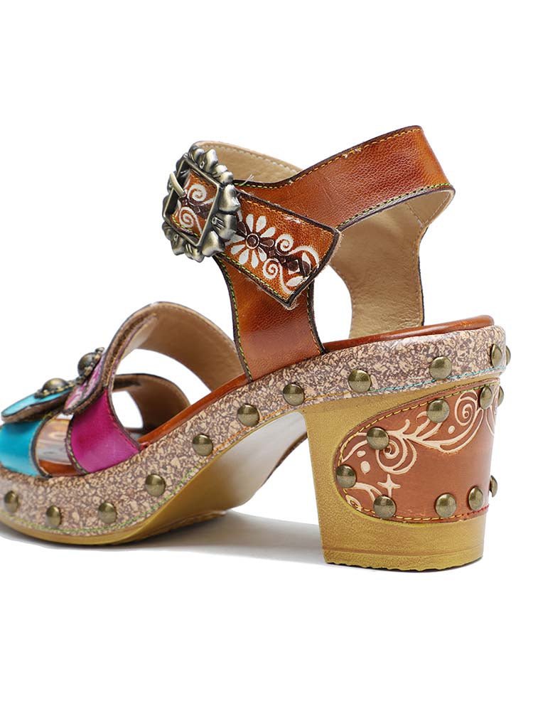 Velcro Adjustable Sandals Sandals by Colorstepshoes – Don't Panic Shoes