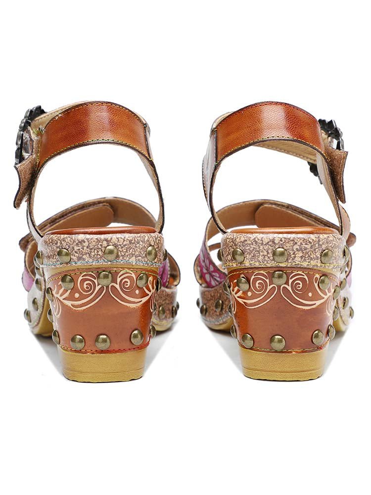 Velcro Adjustable Sandals Sandals by Colorstepshoes – Don't Panic Shoes