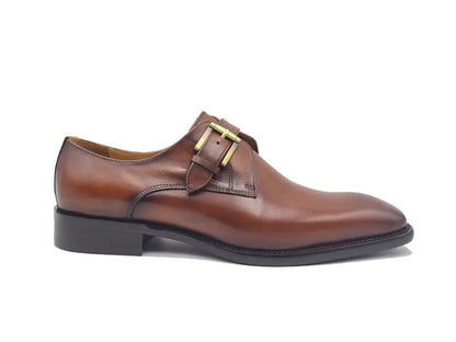 Versatile Fashion Single Monk Strap Loafer Calf Leather Ks509 - 12 Shoes by Carrucci Shoes – Don't Panic Shoes