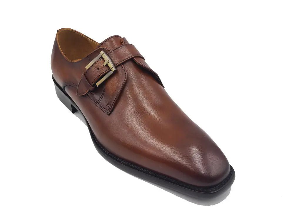 Versatile Fashion Single Monk Strap Loafer Calf Leather Ks509 - 12 Shoes by Carrucci Shoes – Don't Panic Shoes