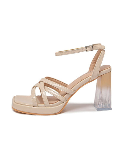 Victoria | Nude Sandals by J.Adams – Don't Panic Shoes