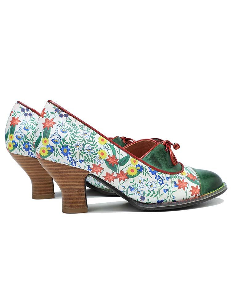 Vintage Hand - Embossed Leather Shoes Pumps by Colorstepshoes – Don't Panic Shoes