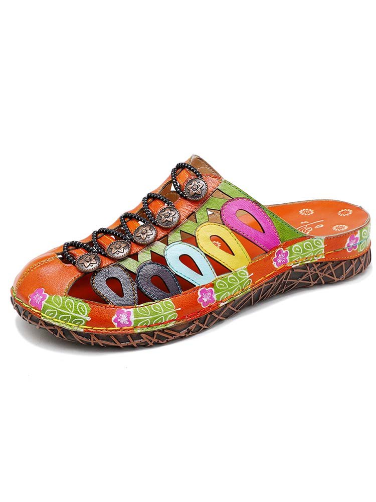 Vintage Handmade Colorful Sandals Sandals by Colorstepshoes – Don't Panic Shoes