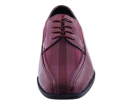 Viotti 179 Burgundy Men’S Patent Leather Derby Shoes Oxfords by Viotti – Don't Panic Shoes