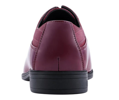 Viotti 179 Burgundy Men’S Patent Leather Derby Shoes Oxfords by Viotti – Don't Panic Shoes