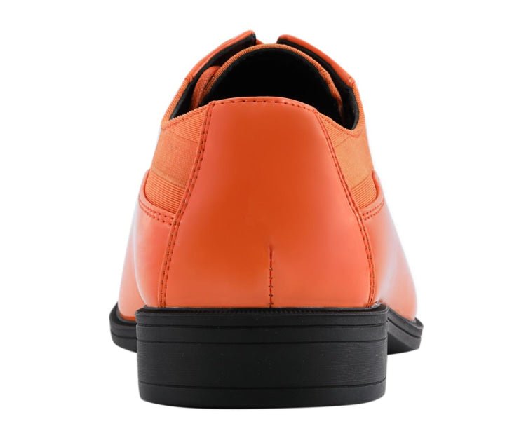 Viotti 179 Orange Men’S Patent Leather Derby Shoes Oxfords by Viotti – Don't Panic Shoes