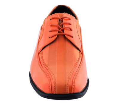 Viotti 179 Orange Men’S Patent Leather Derby Shoes Oxfords by Viotti – Don't Panic Shoes