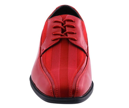 Viotti Crimson Elegance Men's Patent Leather Dress Shoes Oxfords by Viotti – Don't Panic Shoes