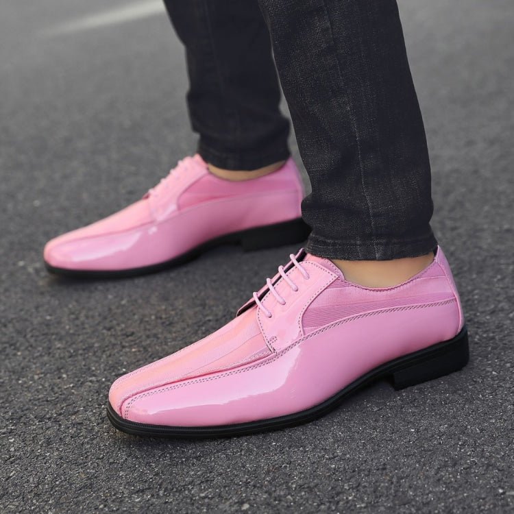 Viotti Patent Leather Derby Shoes 179 Pink Oxfords by Viotti – Don't Panic Shoes