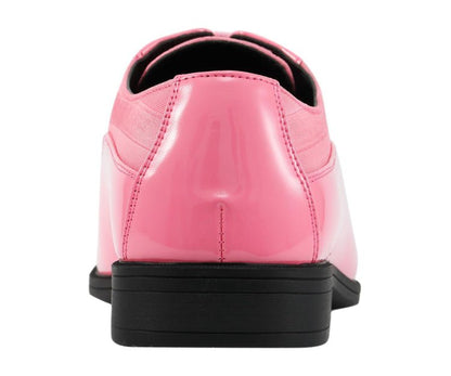Viotti Patent Leather Derby Shoes 179 Pink Oxfords by Viotti – Don't Panic Shoes