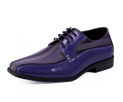 Viotti Purple Patent Leather Derby ShoeS Men’s 179 Purple Oxfords by Viotti – Don't Panic Shoes