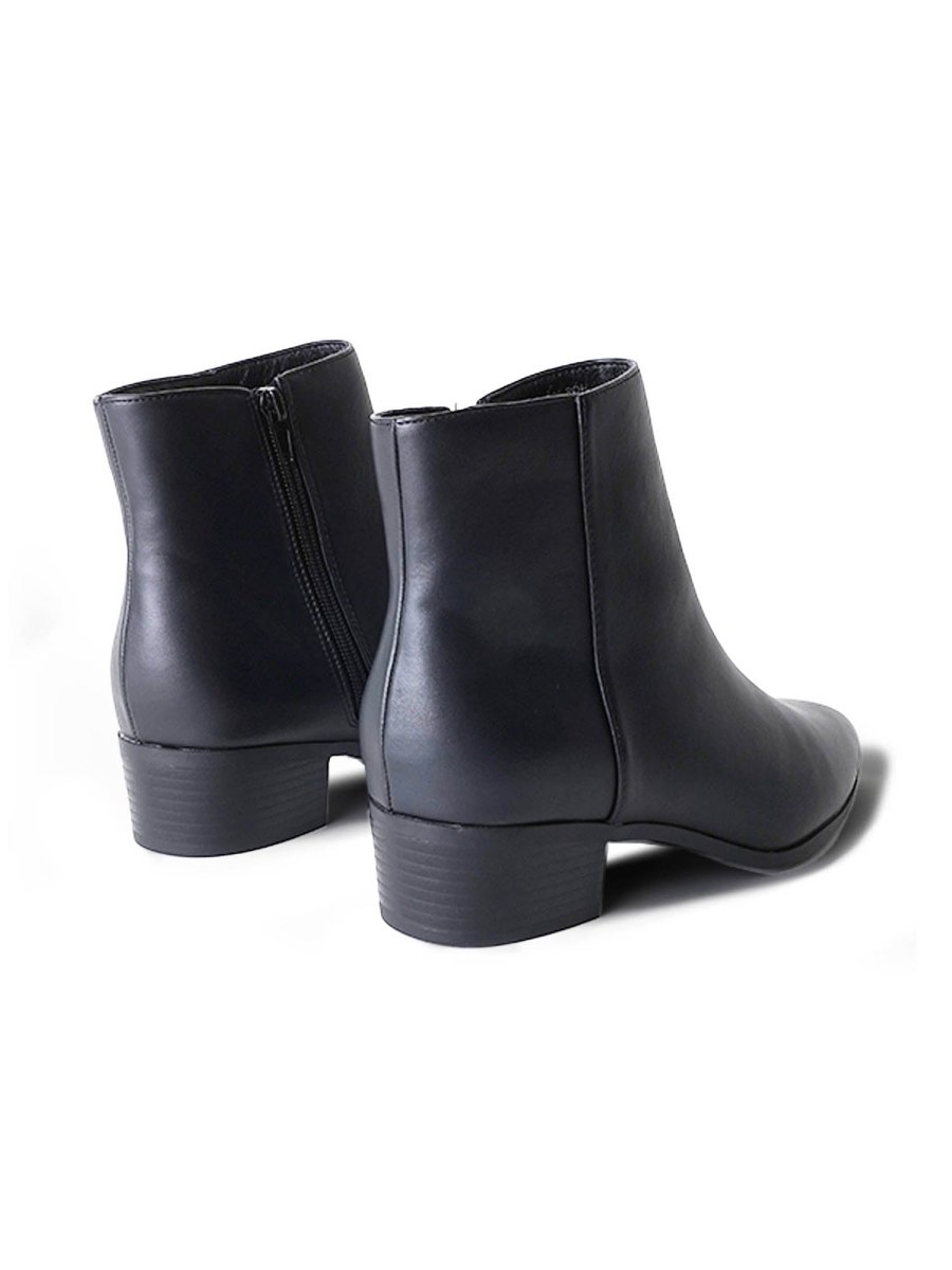 Viper | Black Booties by J.Adams – Don't Panic Shoes