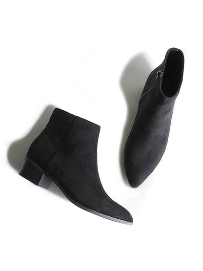 Viper | Black Suede Booties by J.Adams – Don't Panic Shoes