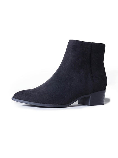 Viper | Black Suede Booties by J.Adams – Don't Panic Shoes