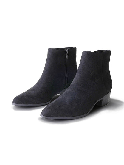 Viper | Black Suede Booties by J.Adams – Don't Panic Shoes