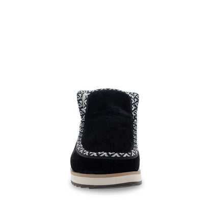 Walla Walla Women’S Black Suede Vegan Fur Lined Boot Staheekum Women's Slippers by Staheekum Women's – Don't Panic Shoes