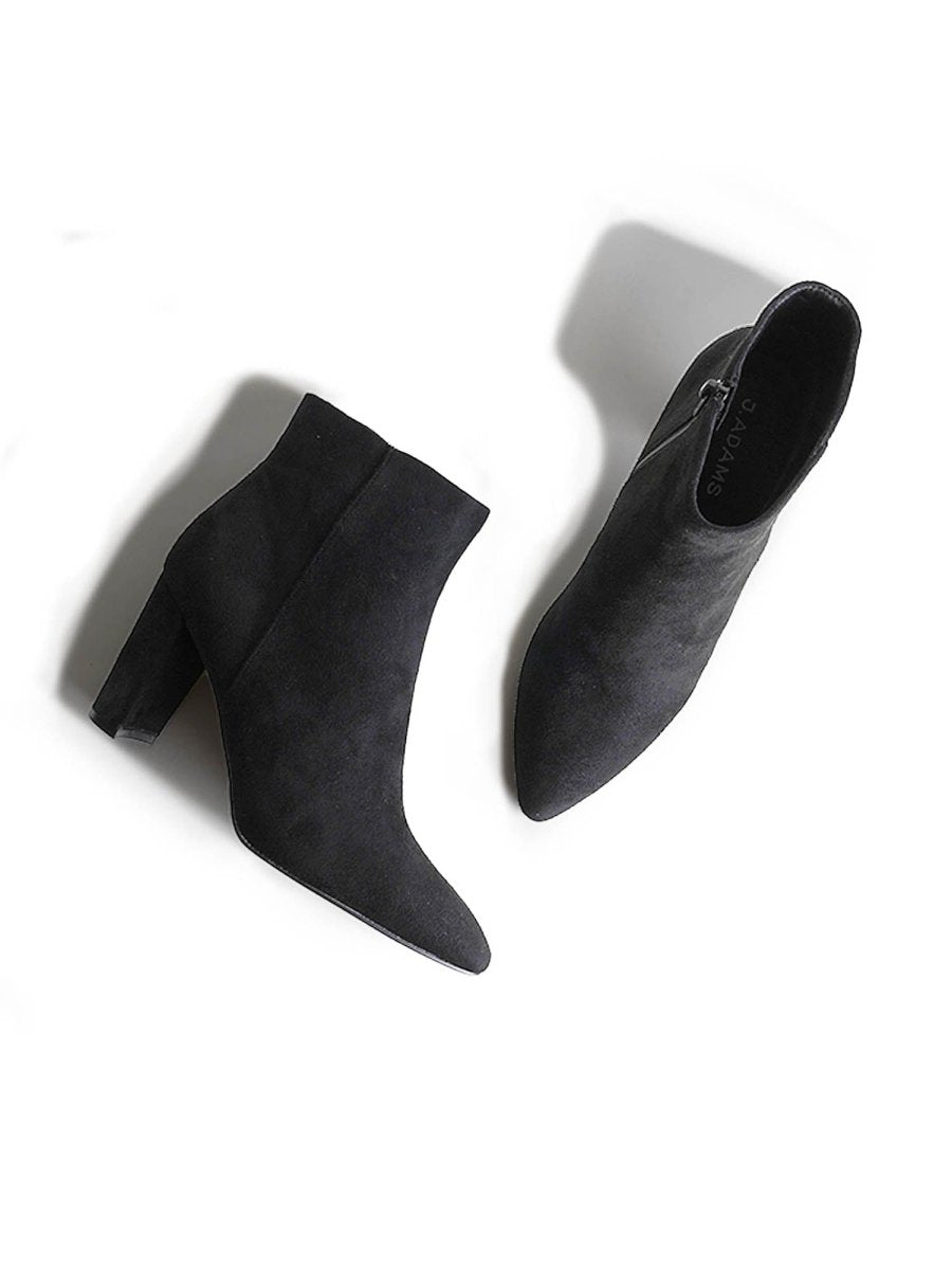 Wallice | Black Suede Boots by J.Adams – Don't Panic Shoes