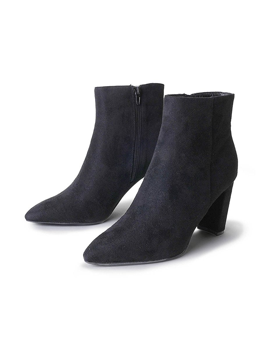 Wallice | Black Suede Boots by J.Adams – Don't Panic Shoes