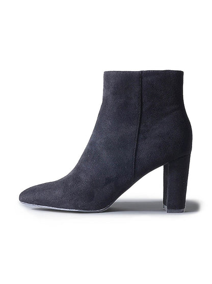 Wallice | Black Suede Boots by J.Adams – Don't Panic Shoes
