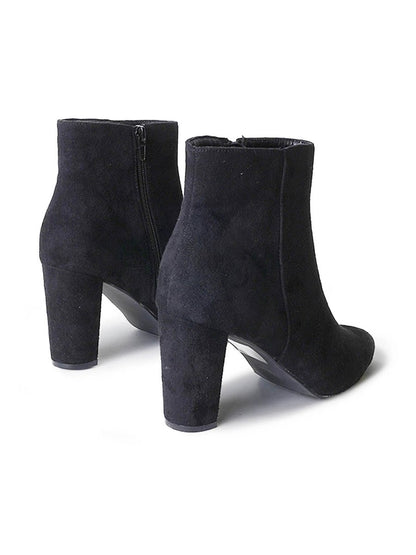 Wallice | Black Suede Boots by J.Adams – Don't Panic Shoes
