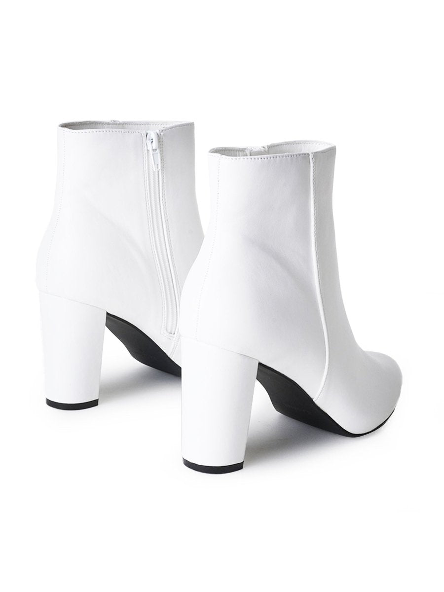 Wallice | White Boots by J.Adams – Don't Panic Shoes