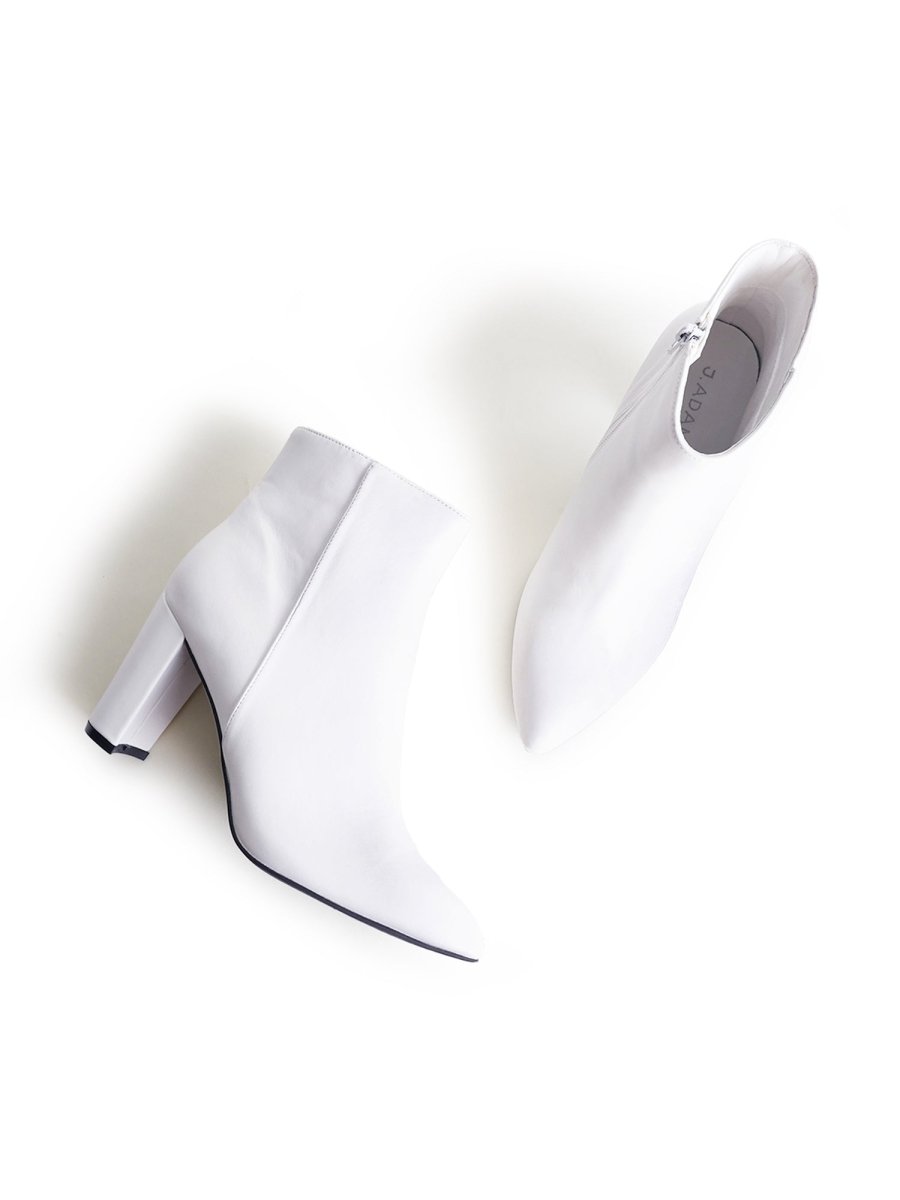 Wallice | White Boots by J.Adams – Don't Panic Shoes