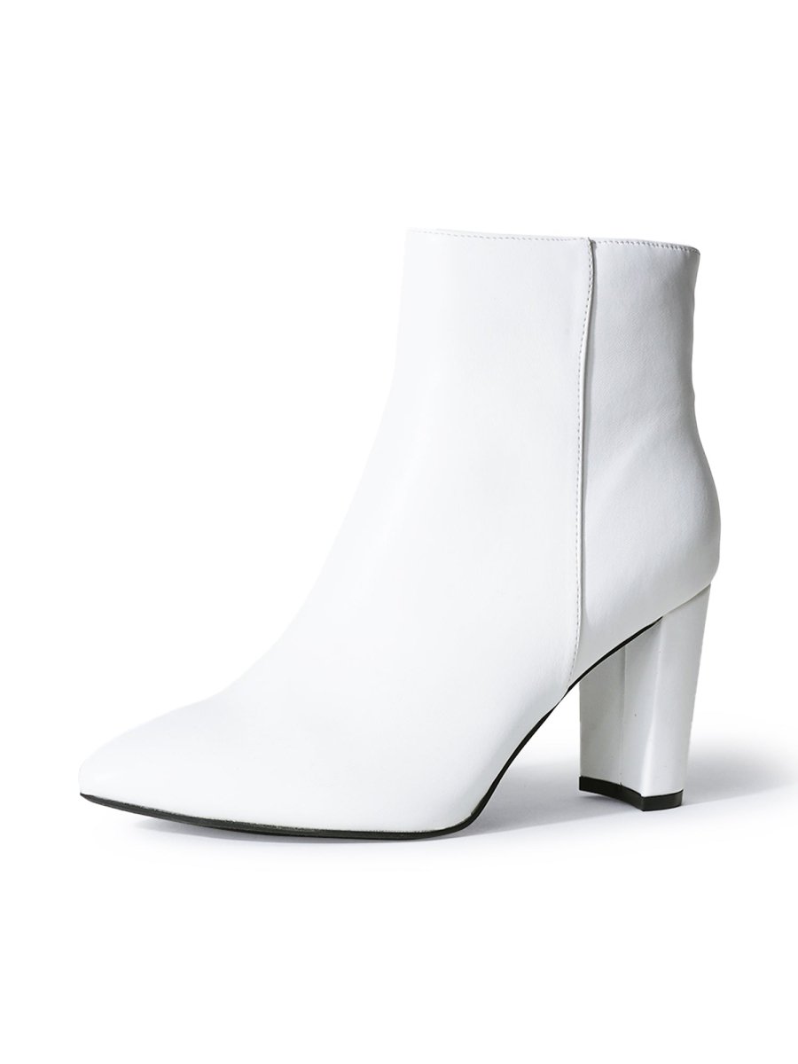 Wallice | White Boots by J.Adams – Don't Panic Shoes