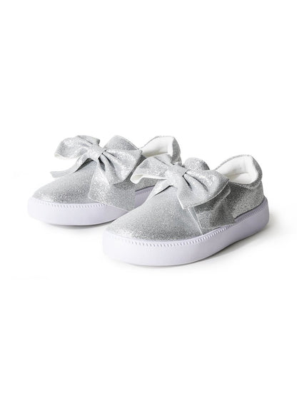 Wally | Silver Fine Glitter Sneakers by J.Adams – Don't Panic Shoes
