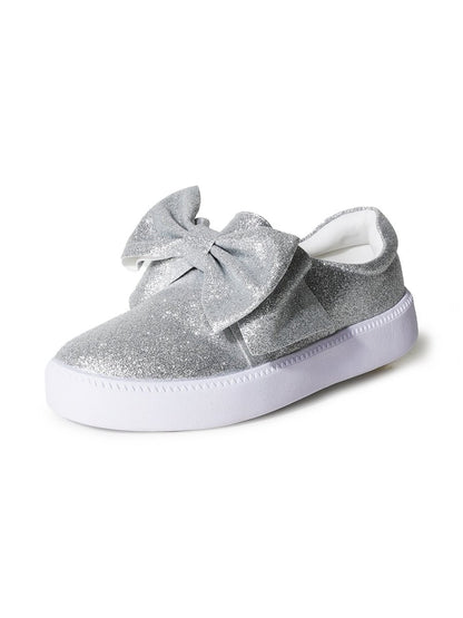 Wally | Silver Fine Glitter Sneakers by J.Adams – Don't Panic Shoes