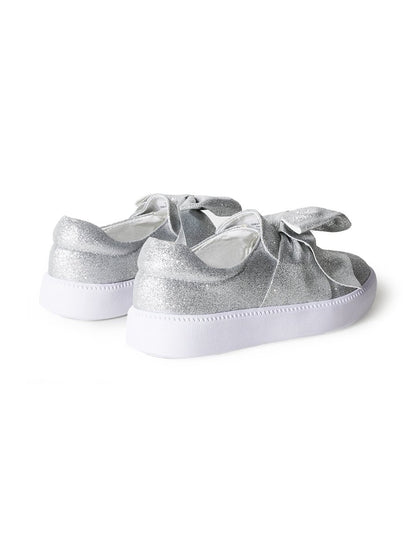 Wally | Silver Fine Glitter Sneakers by J.Adams – Don't Panic Shoes