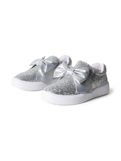Wally | Silver Glitter Sneakers by J.Adams – Don't Panic Shoes