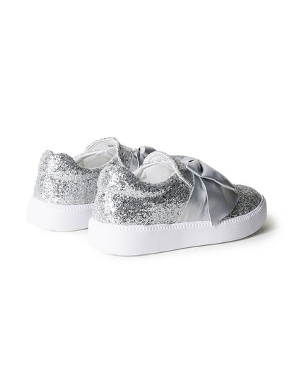 Wally | Silver Glitter Sneakers by J.Adams – Don't Panic Shoes