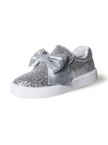 Wally | Silver Glitter Sneakers by J.Adams – Don't Panic Shoes