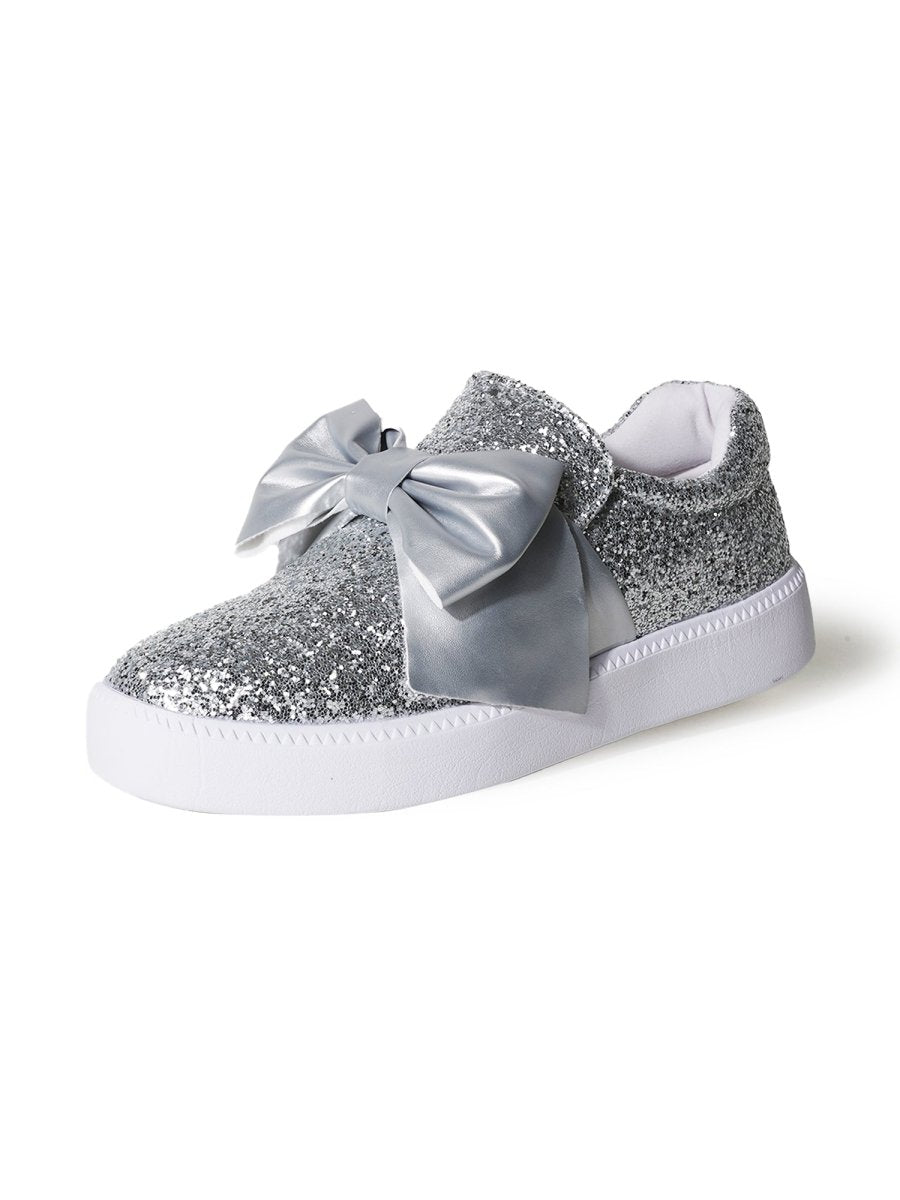 Wally | Silver Glitter Sneakers by J.Adams – Don't Panic Shoes