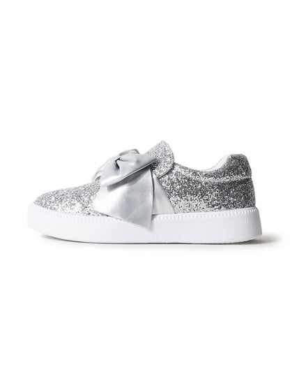 Wally | Silver Glitter Sneakers by J.Adams – Don't Panic Shoes
