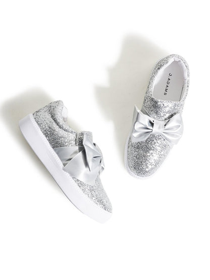 Wally | Silver Glitter Sneakers by J.Adams – Don't Panic Shoes
