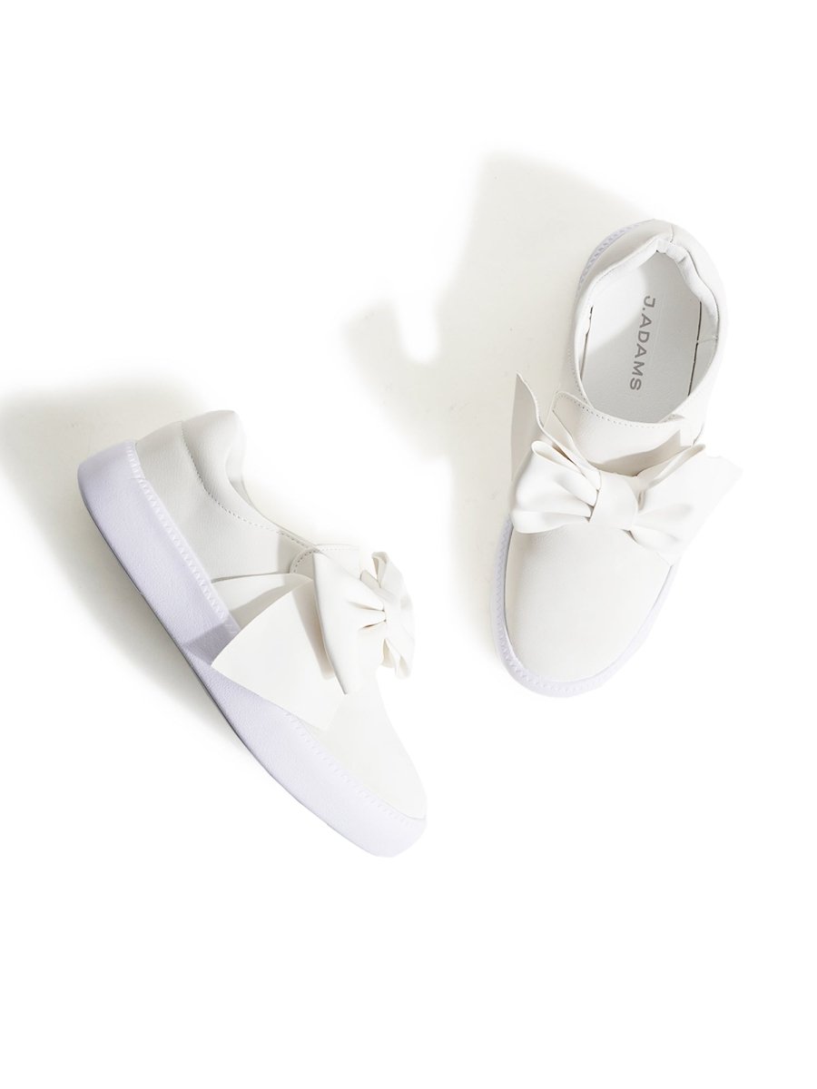 Wally | White Sneakers by J.Adams – Don't Panic Shoes