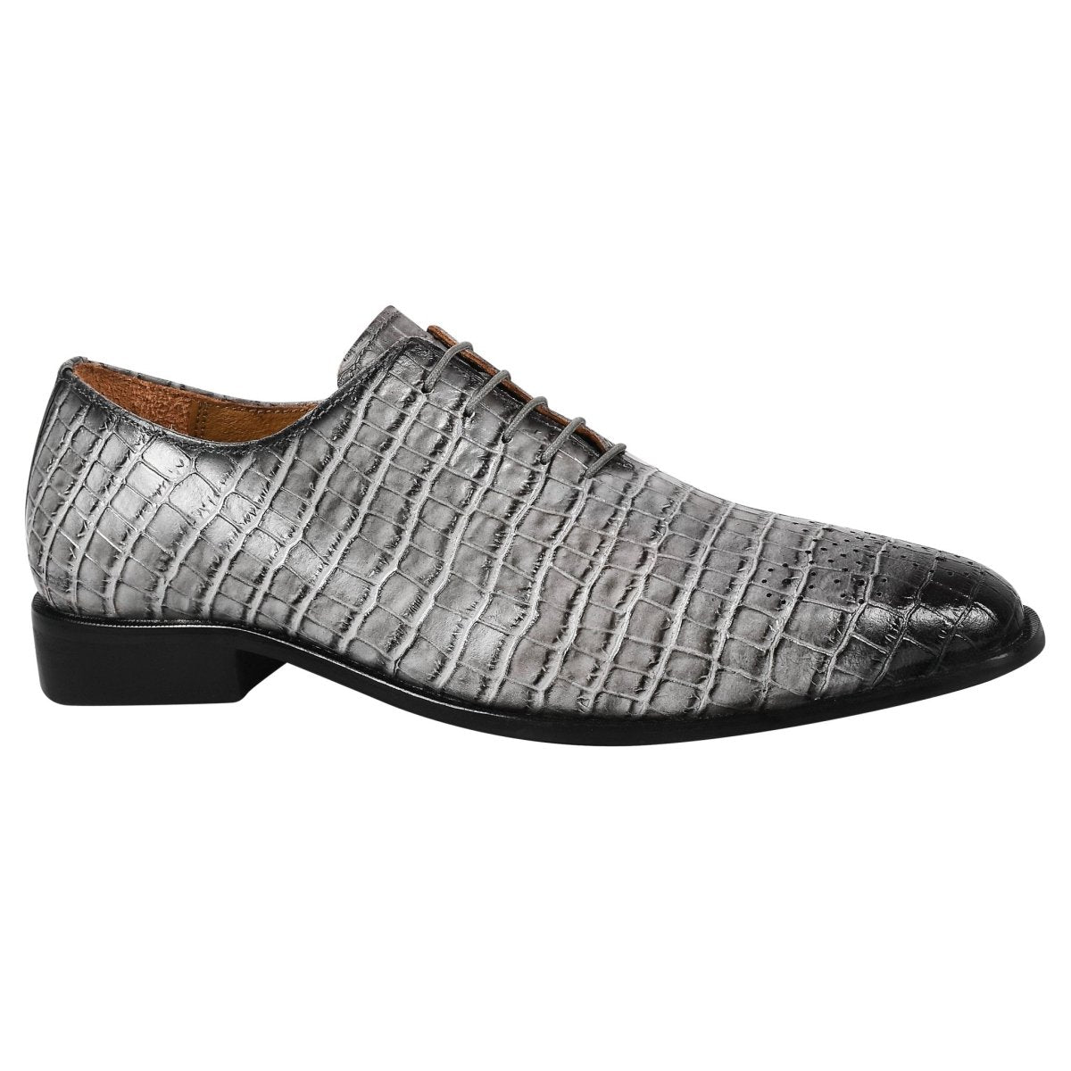 Walter Small Croco Leather Lace Up Oxford Dress Shoes Shoes by Libertyzeno – Don't Panic Shoes