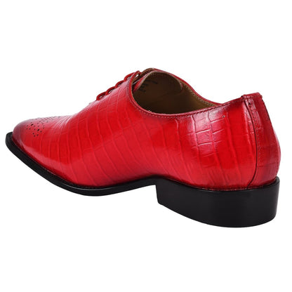 Walter Small Croco Leather Lace Up Oxford Dress Shoes Shoes by Libertyzeno – Don't Panic Shoes