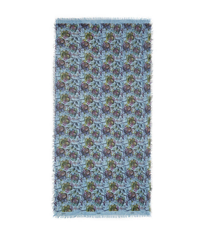 Warhol Blue 17 Bamboo Fiber Italy Handcrafted Print Bamboo Scarves by Mar Soreli – Don't Panic Shoes