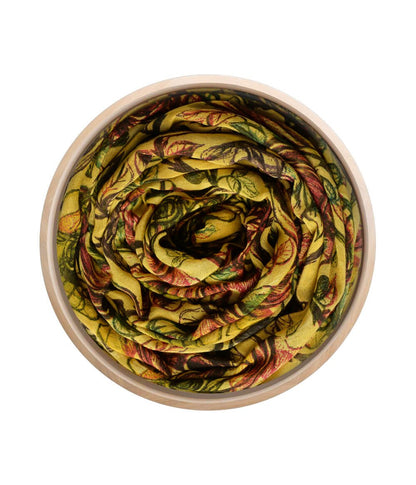 Warhol Inspired Mustard Yellow Bamboo Fiber Art Print 71 Bamboo Scarves by Mar Soreli – Don't Panic Shoes