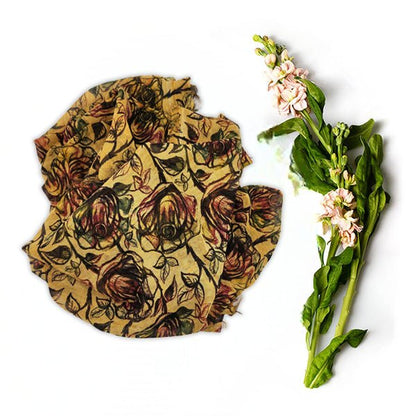 Warhol Inspired Mustard Yellow Bamboo Fiber Art Print 71 Bamboo Scarves by Mar Soreli – Don't Panic Shoes