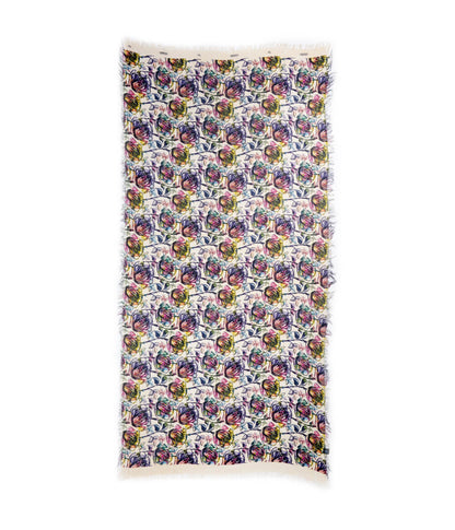 Warhol White 02 Bamboo Fiber Handcrafted Print Fabric Bamboo Scarves by Mar Soreli – Don't Panic Shoes