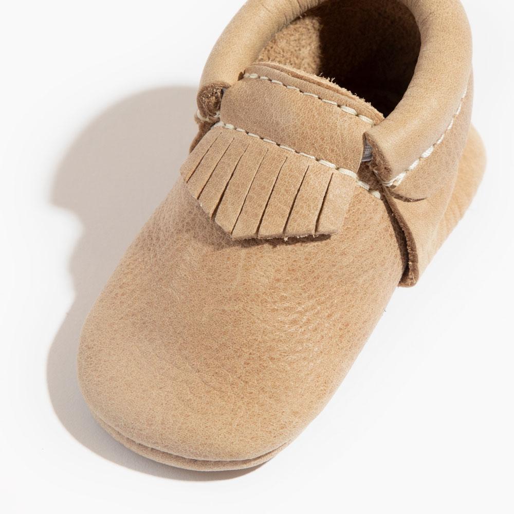 Weathered Brown City Baby Shoe City Mocc by Freshly Picked – Don't Panic Shoes