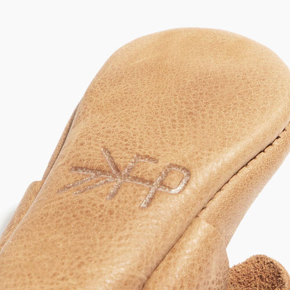 Weathered Brown Knotted Bow Baby Shoe Knotted Bow Mocc by Freshly Picked – Don't Panic Shoes