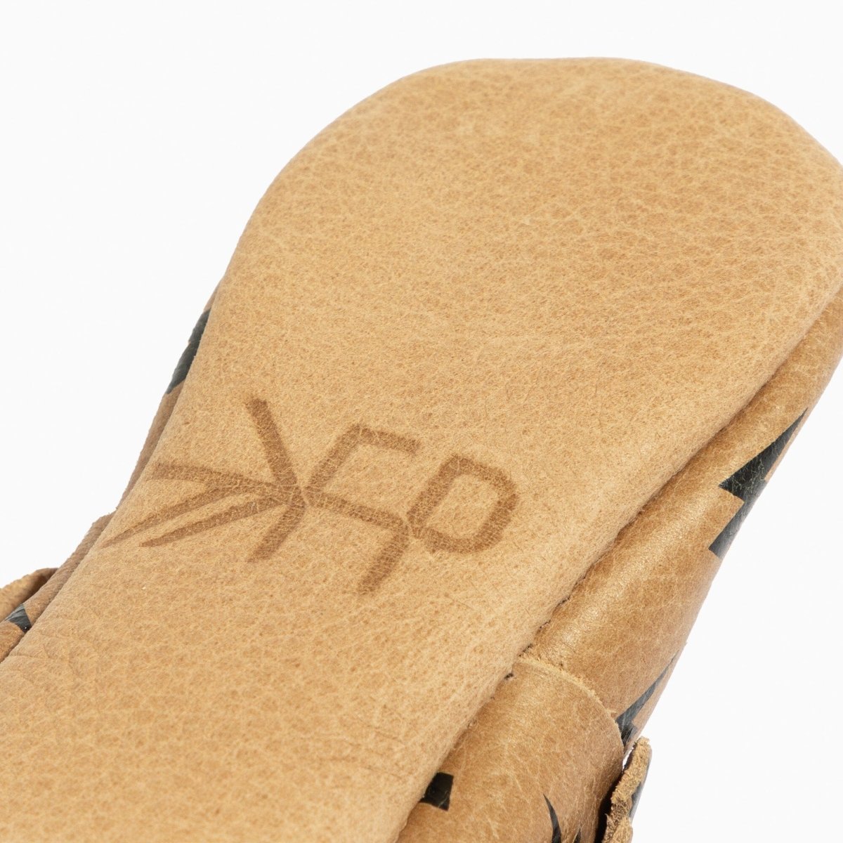 Weathered Brown Lightning Moccasin Baby Shoe Moccasin by Freshly Picked – Don't Panic Shoes