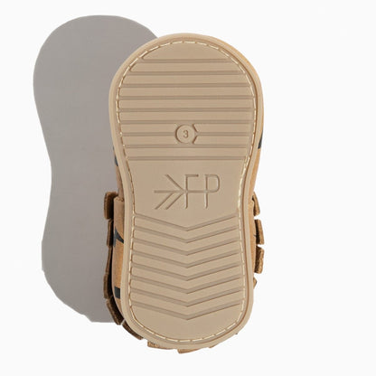 Weathered Brown Lightning Moccasin Baby Shoe Moccasin by Freshly Picked – Don't Panic Shoes