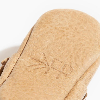 Weathered Brown Moccasin Baby Shoe Moccasin by Freshly Picked – Don't Panic Shoes