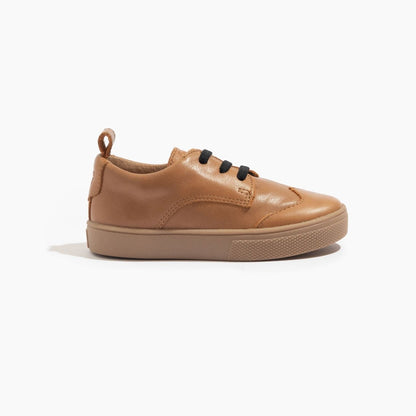 Weathered Brown Oxford Sneaker Kids - Oxford Sneaker by Freshly Picked – Don't Panic Shoes